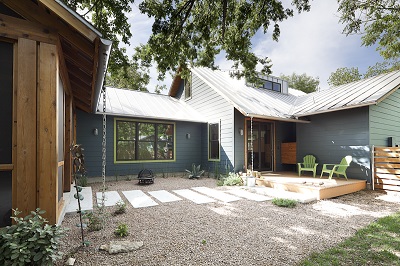 South Austin 5-star AEGB rated home incorporates green features. © Kimberly Davis. South Austin 5-star AEGB rated home incorporates green features. © Kimberly Davis.